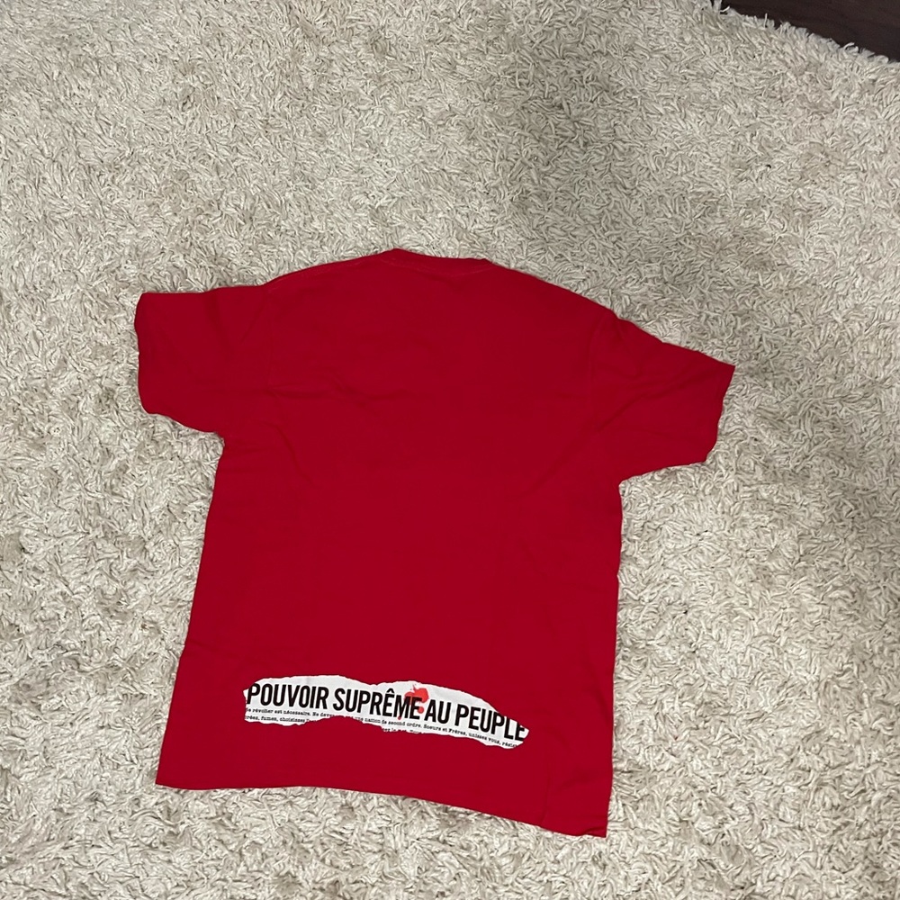 Red supreme t-shirt size medium